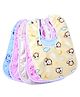 Brandonn Double Layered Waterproof Bibs Set Of 5 - Multicolor