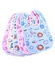 Brandonn Double Layered Waterproof Bibs Set Of 5 - Multicolor