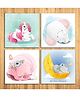 Wens Dreamer Sparkle Laminated Wall Panels Set of 4 - Multicolor