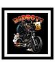 Wens UV Textured Bad Boys Wall Art Painting With Acylic Glass - Black