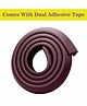 Syga Safety Strip Furniture Corner Guard Strip with Dual Adhesive Tape - Brown