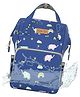 Polka Tots Premium Large Capacity Diaper Bag  Multifunctional Travel Backpack with 17 Pockets for Moms & Dads - (Blue Elephant Design)