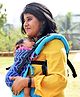 Anmol Baby 4 Way Carrier Flexy Sanskriti Turquoise Adjustable Carrier - Blue
