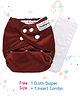 Babyhug Free Size Reusable Cloth Diaper With Insert - Brown