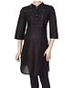 W Quarter Sleeves Stand Collar Tunics