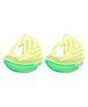 Mee Mee Multi Textured Water Filled Teether Green Yellow - Pack Of 2 