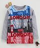 Eteenz Full Sleeves Tee London Print - Grey
