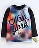 Eteenz Full Sleeves Tee New York Print - Black