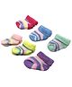 Syga Ankle Length Stripe Socks Pack of 6 - Multicolour