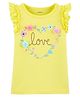 Carter's Glitter Love Flutter T-Shirt - Yellow