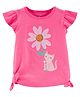 Carter's Daisy Cat Jersey Top - Pink