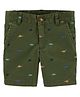 Carter's Dinosaur Flat-Front Shorts - Green