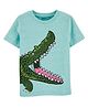 Carter's Half Sleeves T Shirt Alligator Print - Blue