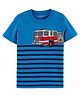 Carter's Firetruck Jersey Tee - Blue