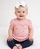 Carter's Half Sleeves Top With leggings Floral Print - Pink Navy