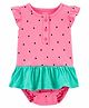 Carter's Watermelon Frock Style Onesie  - Pink