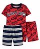 Carter's 3-Piece Firetruck Night Suit - Red