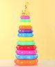 Stacking Toy With Giraffe At Top Set of 12 - Multicolor