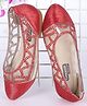 Cute Walk by Babyhug Bellies Glitter Pattern - Red