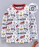 Game Begins Full Sleeves Tee Multi Print - White