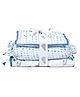 Masilo Silky-Soft Bamboo Muslin 4 Piece Cot Bedding Set For Baby's/kids Nursery right amount of comfort and playfulness ,0 to 3 Years- Narwhal - Blue