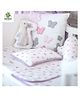 Masilo Silky-Soft 6 Piece Bamboo Muslin Cot Bedding Set For Infant/Baby's Nursery Soft and comfort, 0 to 2 Years - Bunny - Purple