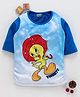 Eteenz Three Fourth Sleeves Top Tweety Print - Blue