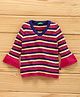 UCB Full Sleeves Stripe Sweater - Red Yellow Blue