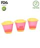 Babyhug 150 ml Weaning Pots Set of 3 - Pink Yellow