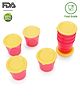 Babyhug 70 ml Freezer Snack Pots Set of 8 - Pink