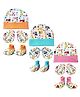 Brandonn Cap Mittens & Booties Set Multi Print Multicolor  -  Diameter 12 cm