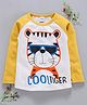 Meng Wa Full Sleeves Tee Tiger Print - Yellow
