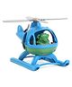 Green Toys Helicopter With Toy Figure - Green Yellow