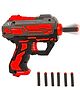 Baybee Blaster Gun With 6 Foam Bullets - Red Grey