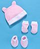 My Milestones Accessories Gift Set 3 Pcs (Cap Mittens & Booties) - Pink