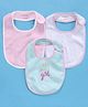 My Milestones Bibs Value Set 3 Pcs - Baby Pink Aqua White