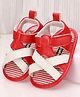 Cute Walk by Babyhug Booties - Red White