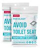 PeeBuddy Disposable Paper Toilet Seat Cover Pack of 2 - 20 Pieces Each