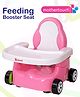 Mothertouch Car Shaped Feeding Booster Seat - Pink White