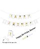 Shopperskart Happy Birthday Banner - White