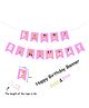 Shopperskart Happy Birthday Banner - Pink