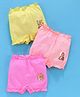 Red Rose Bloomers Barbie Print Pack of 3 - Orange Pink Yellow