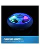 Skylofts USB Rechargeable Powered Pneumatic Suspended Hover Soccer Ball with Foam Bumpers and Colorful LED Lights - White