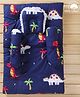 Babyhug Cotton Bedding Set Dino Print - Navy