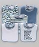 Zoe Knitted Bibs Pack of 5 (Color May Vary)