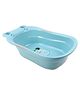 Babyhug Large Bath Tub with Bath Sling Smiley Print with Drainage Cap - Blue