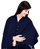 Lulamom Solid Multi Purpose Breast Feeding Nursing Shawl - Navy Blue