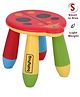 Babyhug Lightweight Stool Ladybug Design - Red Multicolor| Easy to Assemble| Step Stool| Bathroom Stool| Indoor & Outdoor Use