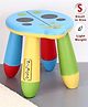 Babyhug Lightweight Stool Ladybug Design  Blue| Easy to Assemble| Step Stool| Bathroom Stool| Indoor & Outdoor Use