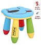 Babyhug Small Size Stool Bear Design - Multicolor| Easy to Assemble| Step Stool| Bathroom Stool| Indoor & Outdoor Use